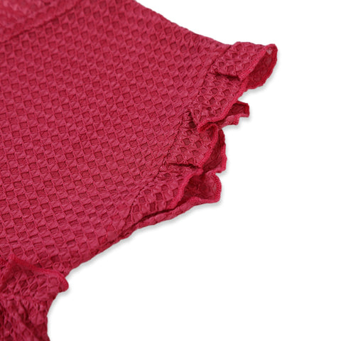 Eminent Girls Half Sleeves T-Shirt - Maroon