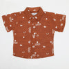 Eminent Newborn Half Sleeves Casual Shirt - Brown