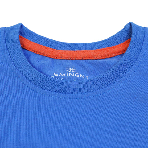 Eminent Boys Half Sleeves T-Shirt - Olympian Blue, Boys T-Shirts, Eminent, Chase Value