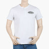 Eminent Men's Round Neck Half Sleeves Printed T-Shirt - Oatmeal