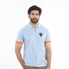 Eminent Men's Half Sleeves Polo T-Shirt - Celestial