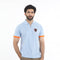 Eminent Men's Half Sleeves Polo T-Shirt - Celestial