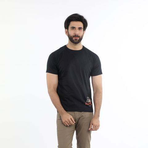 Eminent Men's Half Sleeves T-Shirt - Black