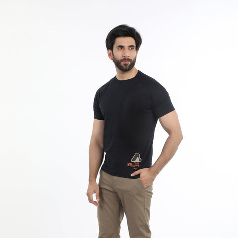 Eminent Men's Half Sleeves T-Shirt - Black