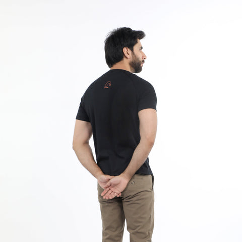 Eminent Men's Half Sleeves T-Shirt - Black