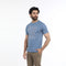 Eminent Men's Half Sleeves Round Neck T-Shirt - Ash Blue