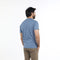 Eminent Men's Half Sleeves Round Neck T-Shirt - Ash Blue