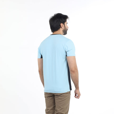 Eminent Men's Half Sleeves T-Shirt - Powder Blue