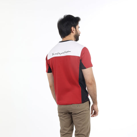 Eminent Men's Round Neck T-Shirt - Red