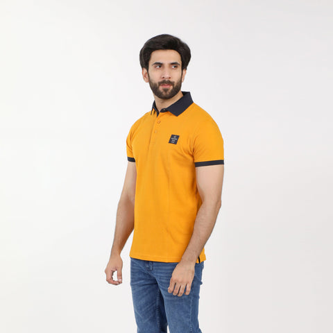 Eminent Men's Half Sleeves Polo T-Shirt - Golden