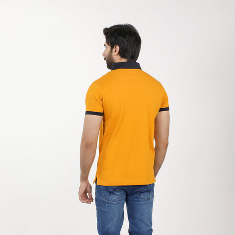Eminent Men's Half Sleeves Polo T-Shirt - Golden