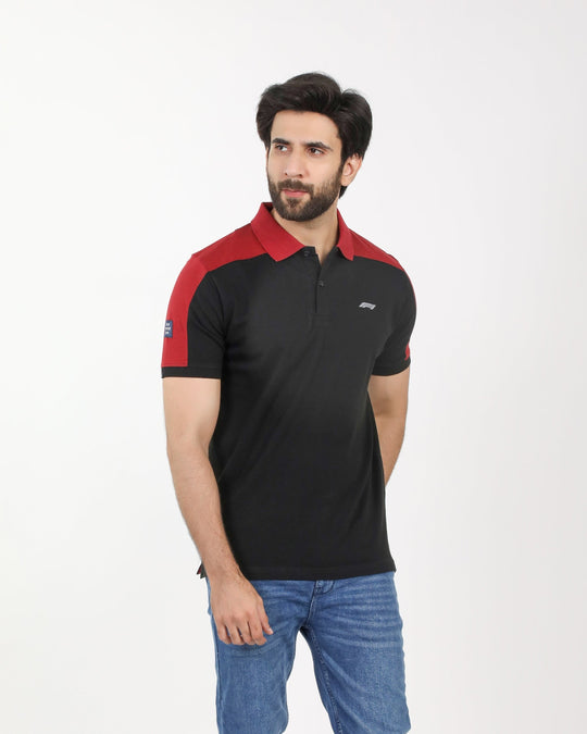 Eminent Men's Half Sleeves Polo T-Shirt - Black, Men's T-Shirts & Polos, Eminent, Chase Value