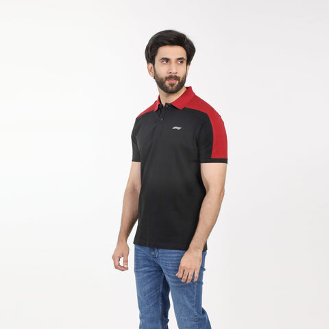 Eminent Men's Half Sleeves Polo T-Shirt - Black
