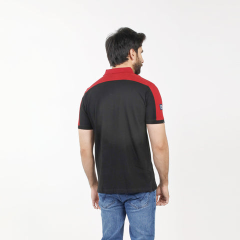 Eminent Men's Half Sleeves Polo T-Shirt - Black