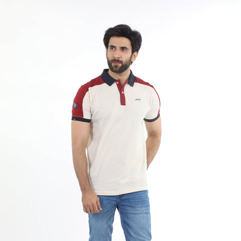 Eminent Men's Half Sleeves Polo T-Shirt - White