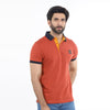 Eminent Men's Half Sleeves Polo T-Shirt - Reddish Brown
