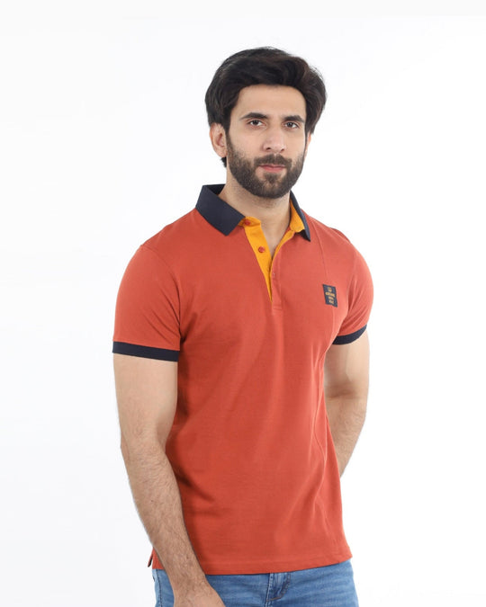 Eminent Men's Half Sleeves Polo T-Shirt - Reddish Brown, Men's T-Shirts & Polos, Eminent, Chase Value