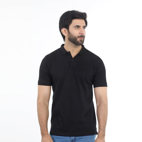 Eminent Men's Half Sleeves Polo T-Shirt - Black