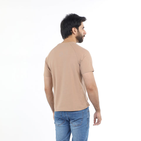 Eminent Men's Half Sleeves T-Shirt - Brown