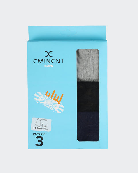 Boys' Plain Boxer â€“ 3 Pcs