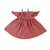 Eminent Girls Woven Frock - Rust
