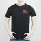 Men's Eminent Round Neck Half Sleeves Printed T-Shirt - Black