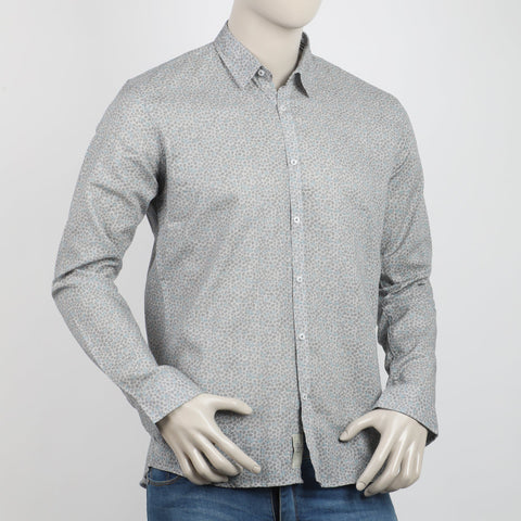 Eminent Men's Casual Printed Shirt - Light Grey, Men's Shirts, Eminent, Chase Value