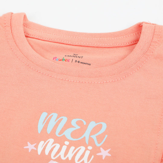 Eminent Newborn Girls Half Sleeves Suit - Coral Haze, Newborn Girls Sets & Suits, Eminent, Chase Value