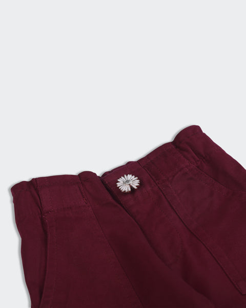 Newborn Girls Twill Cotton Pants