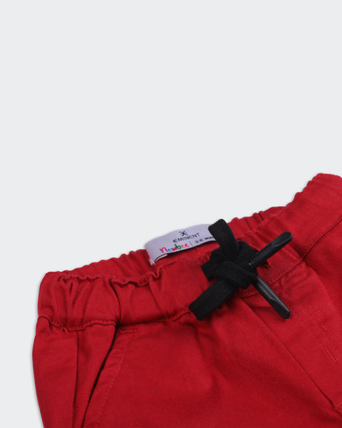 Newborn Boys Regular Twill Shorts