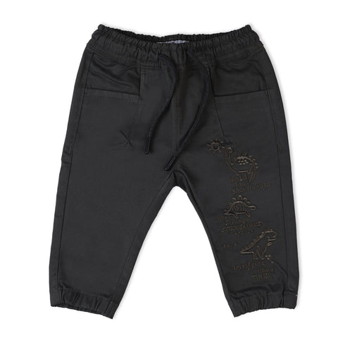 Eminent Newborn Boys Cotton Pant - Charcoal