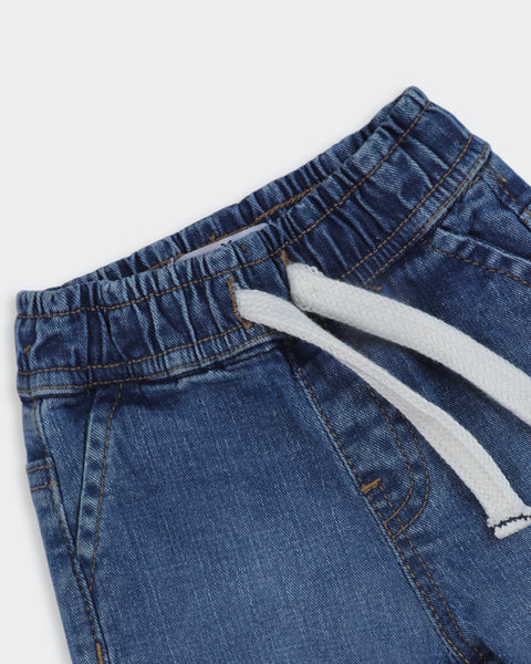 Newborn Boys Regular Denim Shorts