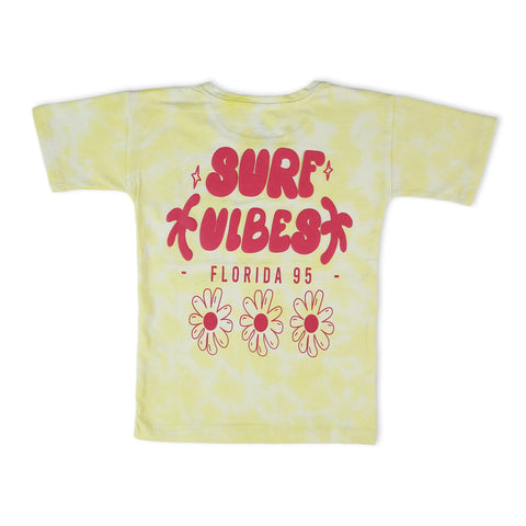 Eminent Girls Half Sleeves T-Shirt - Lemon
