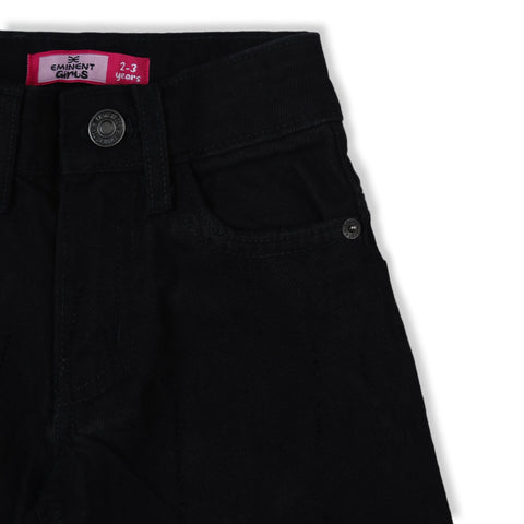 Eminent Girls Wider Leg Denim Pant - Jet Black, Girls Pants & Capri, Eminent, Chase Value
