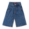 Eminent Girls Wider Leg Denim Pant - Mid Blue