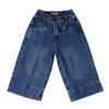 Eminent Girls Denim Capri Pant - Light Blue