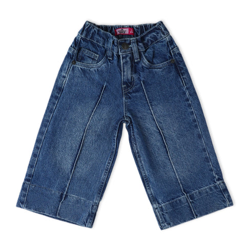Eminent Girls Denim Capri Pant - Light Blue