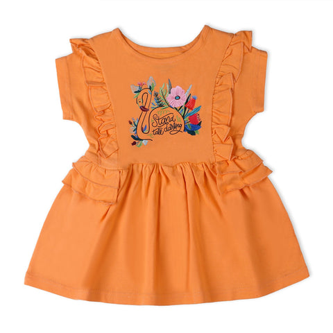 Eminent Girls Frock - Light Orange, Girls Frocks, Eminent, Chase Value