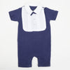 Eminent Newborn Boys Half Sleeves Romper - Navy Blue