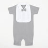 Eminent Newborn Boys Half Sleeves Romper - Grey