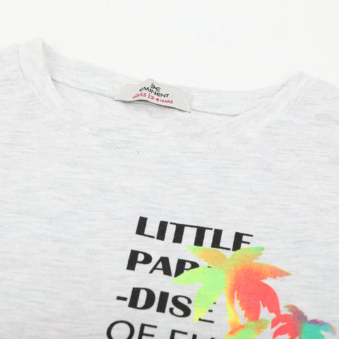 Eminent Girls Half Sleeves T-Shirt - White, Girls T-Shirts, Eminent, Chase Value