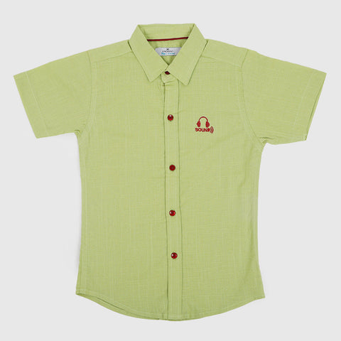 Eminent Boys Casual Half Sleeves Shirt - Light Olive Green, Boys Shirts, Eminent, Chase Value