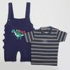 Eminent Newborn Boys Half Sleeves Romper - Navy Blue