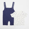 Eminent Newborn Boys Half Sleeves Romper - Navy Blue