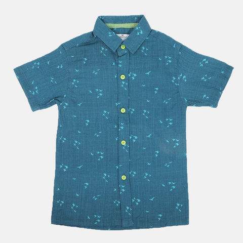 Eminent Boys Casual Printed Shirt - Teal, Boys Shirts, Eminent, Chase Value