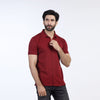 Eminent Men's Half Sleeves Sherwani Collar Front Open T-Shirt - Beige
