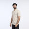 Eminent Men's Half Sleeves Polo Front Open Shirt - Beige