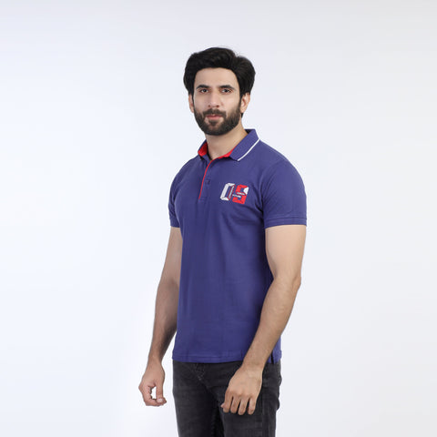 Eminent Men's  Half Sleeves Polo T-Shirt - Blue
