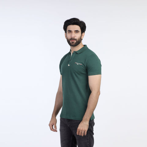 Eminent Men's  Half Sleeves Polo T-Shirt - Green
