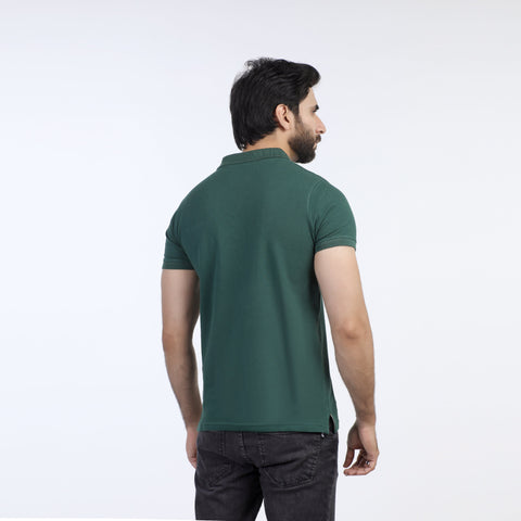 Eminent Men's  Half Sleeves Polo T-Shirt - Green